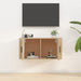 Dulap TV montat pe perete, stejar sonoma, 80x34,5x40 cm - WALTI WALTI