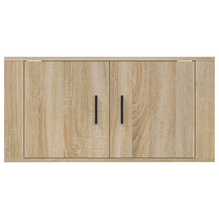 Dulap TV montat pe perete, stejar sonoma, 80x34,5x40 cm - WALTI WALTI