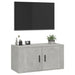 Dulap TV montat pe perete, gri beton, 80x34,5x40 cm - WALTI WALTI