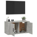 Dulap TV montat pe perete, gri beton, 80x34,5x40 cm - WALTI WALTI