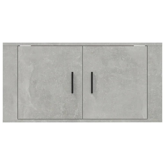 Dulap TV montat pe perete, gri beton, 80x34,5x40 cm - WALTI WALTI