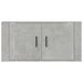 Dulap TV montat pe perete, gri beton, 80x34,5x40 cm - WALTI WALTI