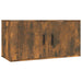 Dulap TV montat pe perete, stejar fumuriu, 80x34,5x40 cm - WALTI WALTI