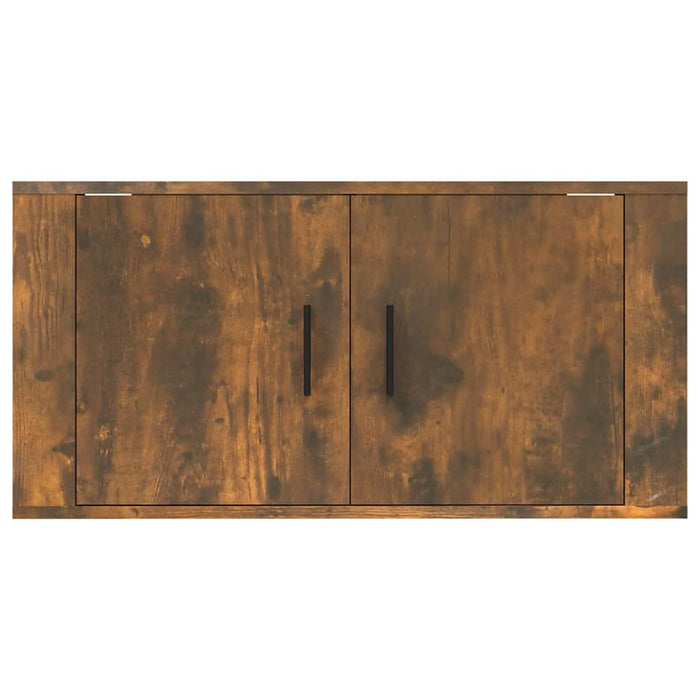 Dulap TV montat pe perete, stejar fumuriu, 80x34,5x40 cm - WALTI WALTI