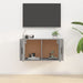 Dulap TV montat pe perete, gri sonoma, 80x34,5x40 cm - WALTI WALTI