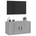 Dulap TV montat pe perete, gri sonoma, 80x34,5x40 cm - WALTI WALTI