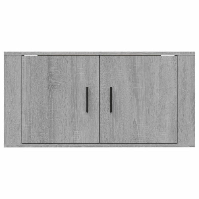 Dulap TV montat pe perete, gri sonoma, 80x34,5x40 cm - WALTI WALTI