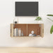 Dulap TV montat pe perete, stejar sonoma, 100x34,5x40 cm - WALTI WALTI