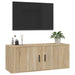 Dulap TV montat pe perete, stejar sonoma, 100x34,5x40 cm - WALTI WALTI