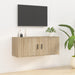Dulap TV montat pe perete, stejar sonoma, 100x34,5x40 cm - WALTI WALTI