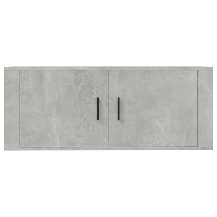 Dulap TV montat pe perete, gri beton, 100x34,5x40 cm - WALTI WALTI