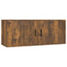 Dulap TV montat pe perete, stejar fumuriu, 100x34,5x40 cm - WALTI WALTI