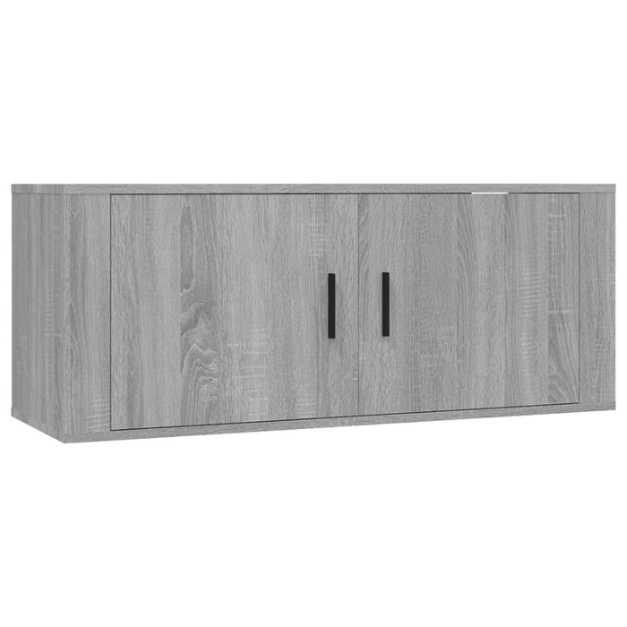 Dulap TV montat pe perete, gri sonoma, 100x34,5x40 cm - WALTI WALTI