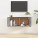 Dulap TV montat pe perete, gri sonoma, 100x34,5x40 cm - WALTI WALTI