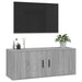 Dulap TV montat pe perete, gri sonoma, 100x34,5x40 cm - WALTI WALTI