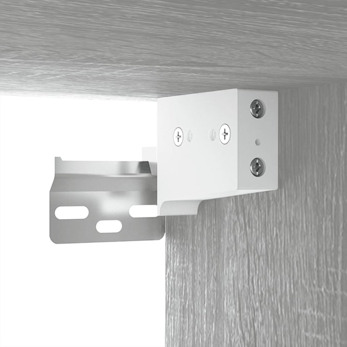 Dulap TV montat pe perete, gri sonoma, 100x34,5x40 cm - WALTI WALTI