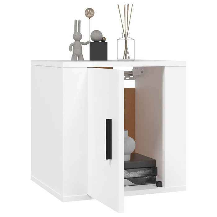 Dulap TV montat pe perete, alb, 40x34,5x40 cm - WALTI WALTI