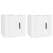Dulapuri TV montate pe perete, 2 buc., alb, 40x34,5x40 cm - WALTI WALTI