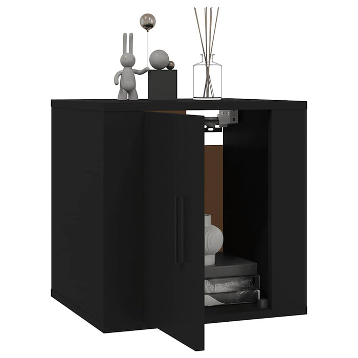 Dulap TV montat pe perete, negru, 40x34,5x40 cm - WALTI WALTI