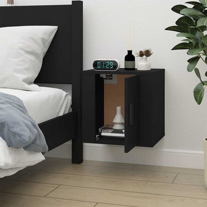 Dulap TV montat pe perete, negru, 40x34,5x40 cm - WALTI WALTI
