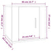 Dulap TV montat pe perete, negru, 40x34,5x40 cm - WALTI WALTI