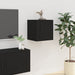 Dulapuri TV montate pe perete, 2 buc., negru, 40x34,5x40 cm - WALTI WALTI