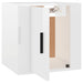 Dulap TV montat pe perete, alb extralucios, 40x34,5x40 cm - WALTI WALTI