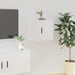 Dulap TV montat pe perete, alb extralucios, 40x34,5x40 cm - WALTI WALTI