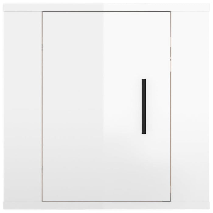 Dulapuri TV montate perete 2 buc. alb extralucios 40x34,5x40 cm - WALTI WALTI