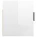 Dulapuri TV montate perete 2 buc. alb extralucios 40x34,5x40 cm - WALTI WALTI