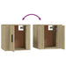 Dulap TV montat pe perete, stejar sonoma, 40x34,5x40 cm - WALTI WALTI