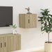 Dulap TV montat pe perete, stejar sonoma, 40x34,5x40 cm - WALTI WALTI