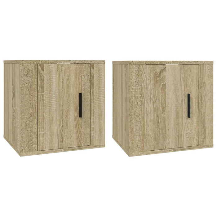 Dulapuri TV montate pe perete 2 buc stejar sonoma 40x34,5x40 cm - WALTI WALTI