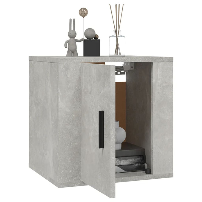 Dulap TV montat pe perete, gri beton, 40x34,5x40 cm - WALTI WALTI
