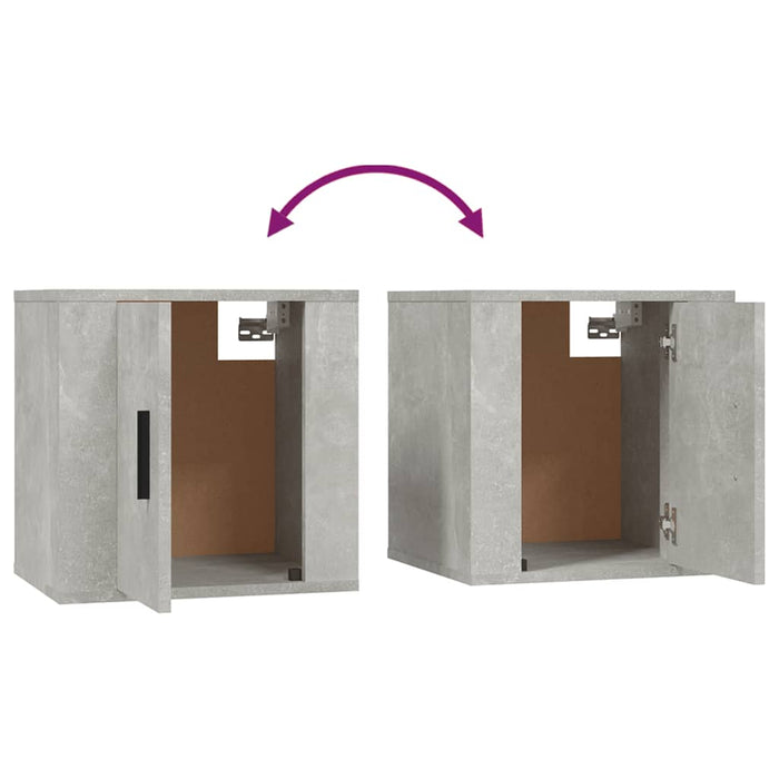 Dulap TV montat pe perete, gri beton, 40x34,5x40 cm - WALTI WALTI