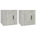 Dulapuri TV montate pe perete, 2 buc., gri beton, 40x34,5x40 cm - WALTI WALTI