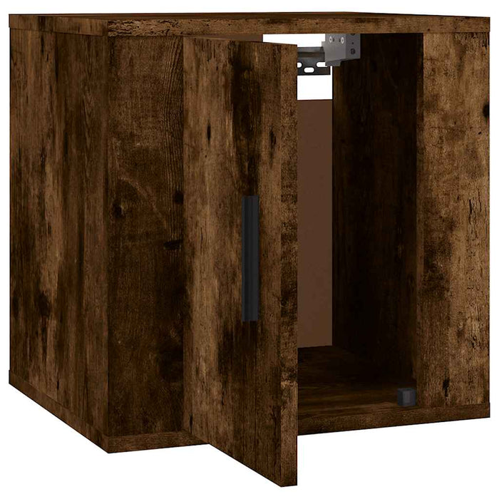 Dulap TV montat pe perete, stejar fumuriu, 40x34,5x40 cm - WALTI WALTI