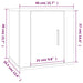 Dulap TV montat pe perete, stejar fumuriu, 40x34,5x40 cm - WALTI WALTI
