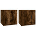Dulapuri TV montate pe perete 2 buc stejar fumuriu 40x34,5x40cm - WALTI WALTI