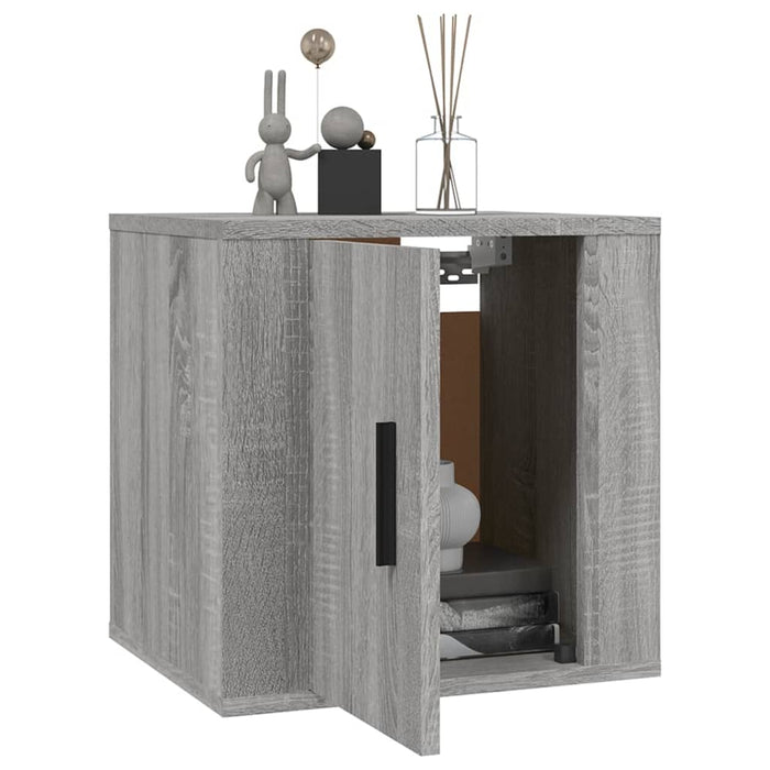 Dulap TV montat pe perete, gri sonoma, 40x34,5x40 cm - WALTI WALTI