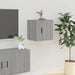 Dulap TV montat pe perete, gri sonoma, 40x34,5x40 cm - WALTI WALTI