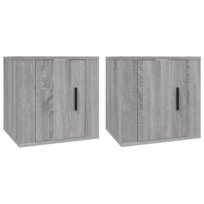Dulapuri TV montate pe perete 2 buc. gri sonoma 40x34,5x40 cm - WALTI WALTI