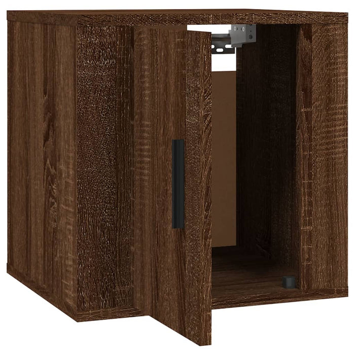 Dulap TV montat pe perete, stejar maro, 40x34,5x40 cm - WALTI WALTI