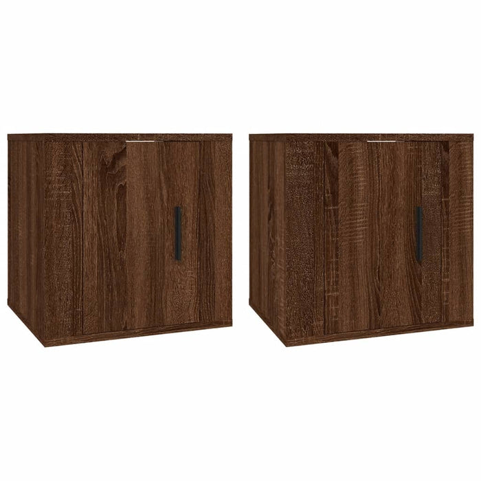 Dulapuri TV montate pe perete 2 buc. stejar maro 40x34,5x40 cm - WALTI WALTI