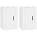 Dulapuri TV montate pe perete, 2 buc., alb, 40x34,5x60 cm - WALTI WALTI