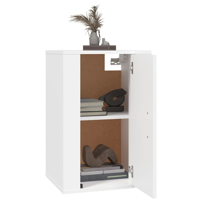 Dulapuri TV montate pe perete, 2 buc., alb, 40x34,5x60 cm - WALTI WALTI