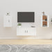 Dulapuri TV montate pe perete, 2 buc., alb, 40x34,5x60 cm - WALTI WALTI