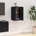 Dulap TV montat pe perete, negru, 40x34,5x60 cm - WALTI WALTI
