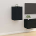 Dulap TV montat pe perete, negru, 40x34,5x60 cm - WALTI WALTI