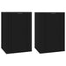 Dulapuri TV montate pe perete, 2 buc., negru, 40x34,5x60 cm - WALTI WALTI